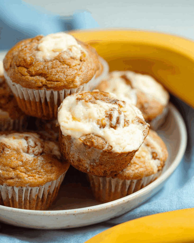 Banana Cream Cheese Muffins 2