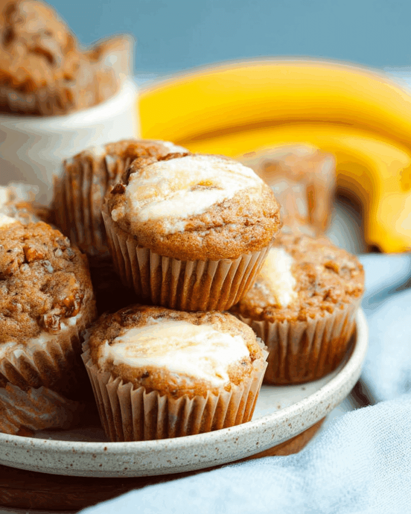 Banana Cream Cheese Muffins 3