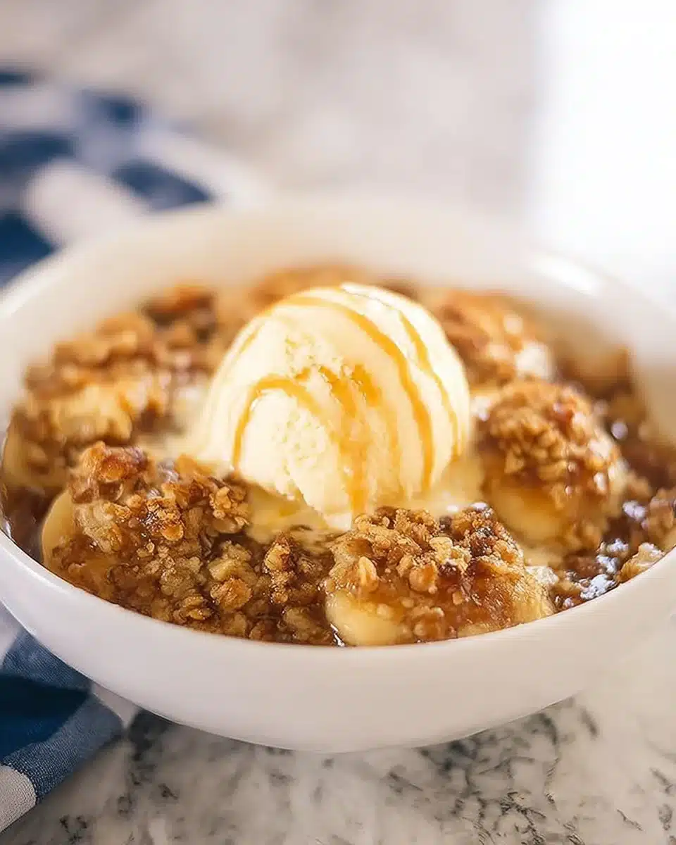 Banana Crumble Delight: A Quick & Easy Recipe!