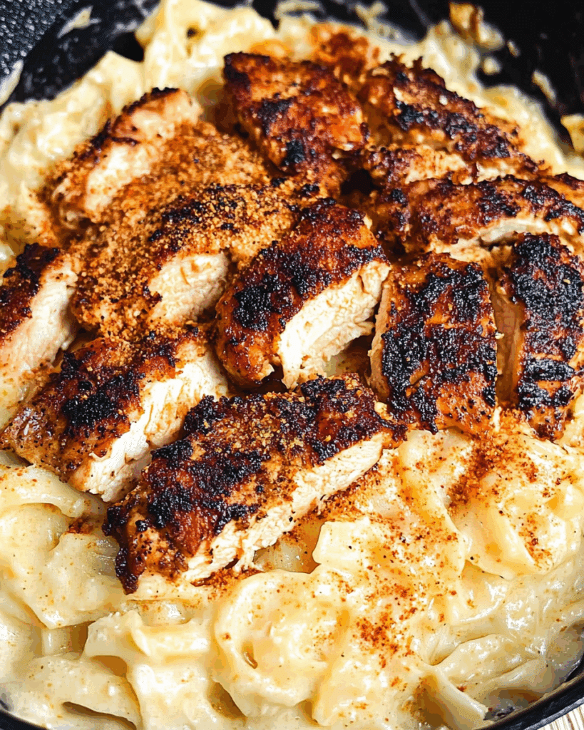 Blackened Cajun Chicken Alfredo 2