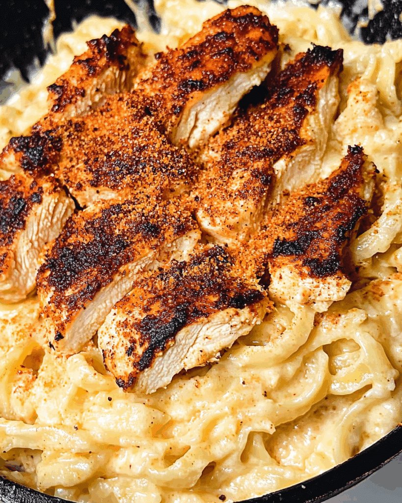 Blackened Cajun Chicken Alfredo 3