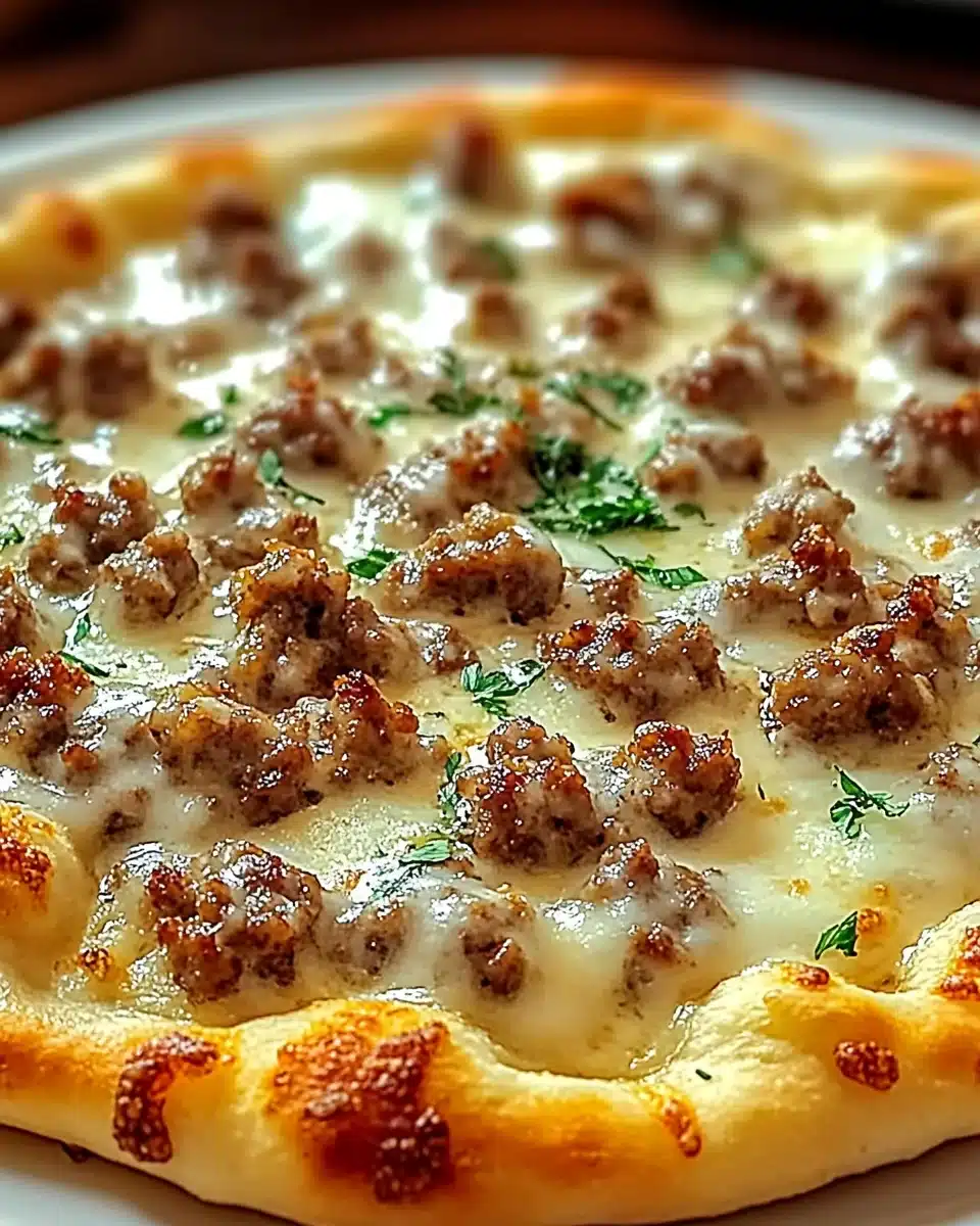 Breakfast Biscuit and Sausage Gravy Pizza: A Must-Try Recipe!
