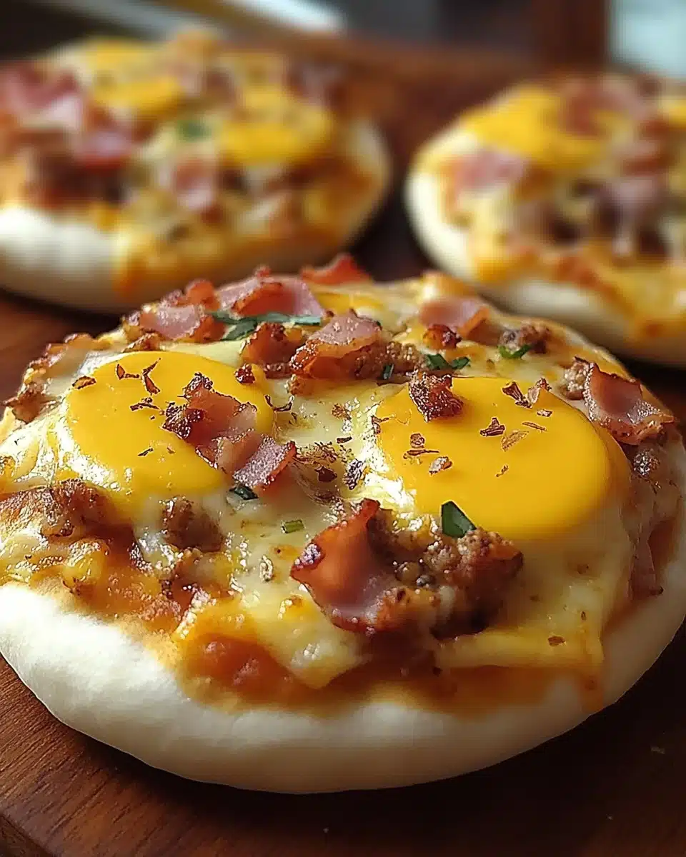 Breakfast Pizza on English Muffins: A Tasty Twist to Mornings!