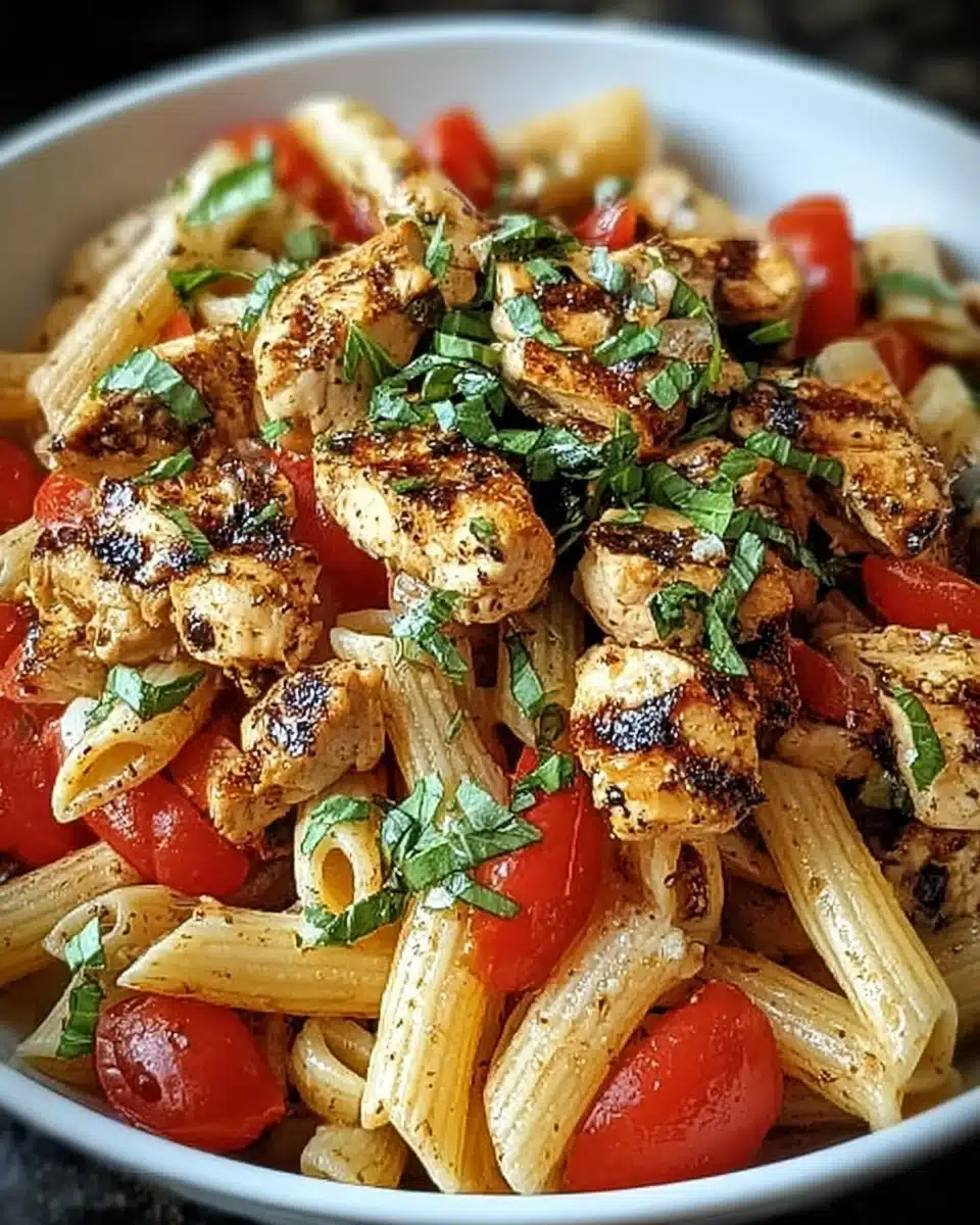 Bruschetta Chicken Pasta: A Flavorful Dinner Delight!