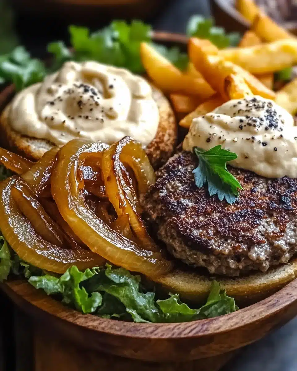 Burger Bowls with Caramelized Onion Aioli: Discover the Taste!