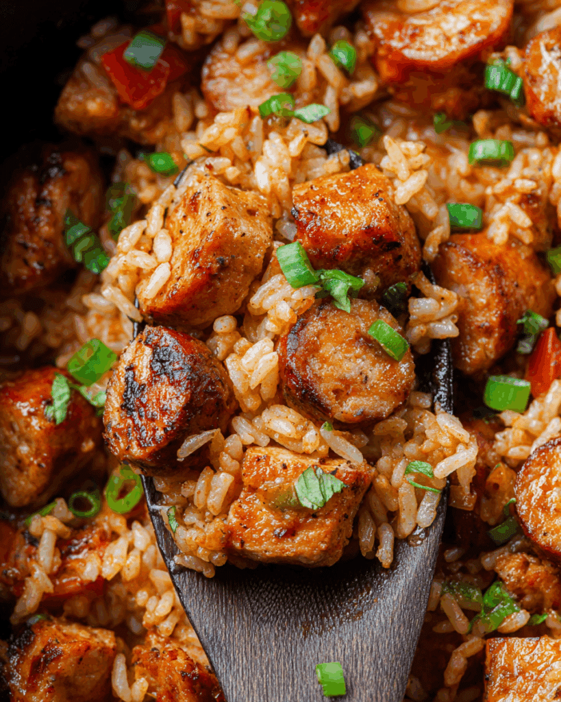 Cajun Chicken and Sausage Skillet 3