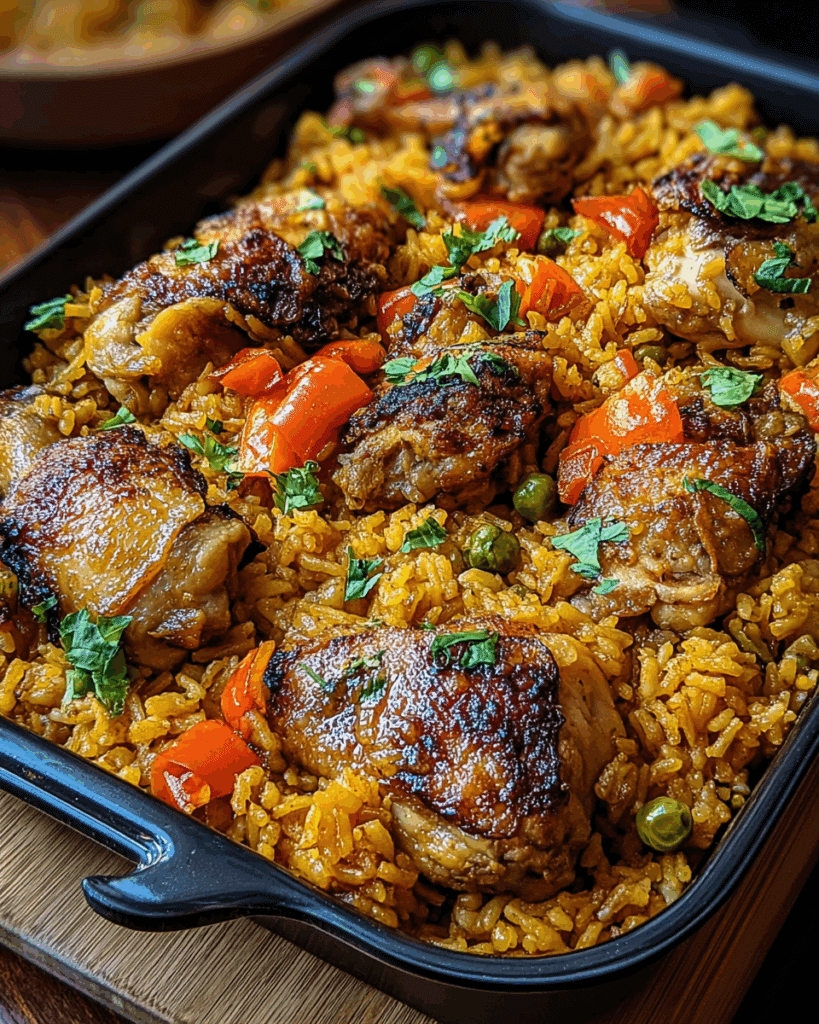 Caribbean Chicken and Rice 3