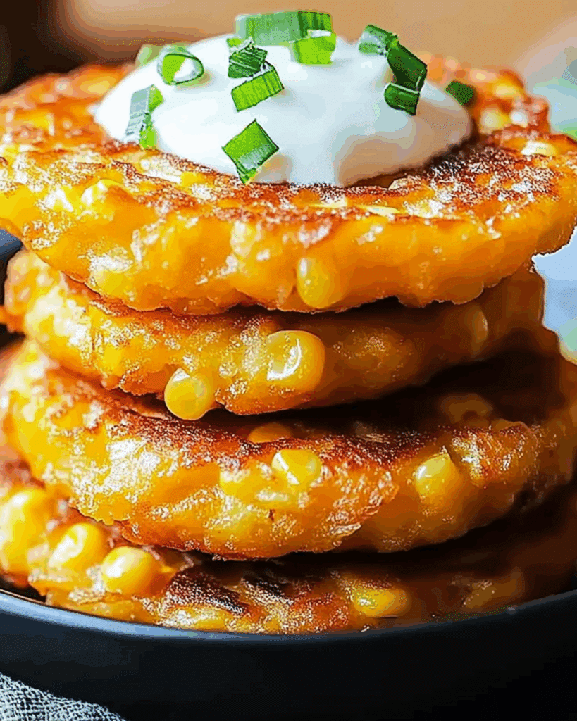 Cheesy Corn Fritter 2