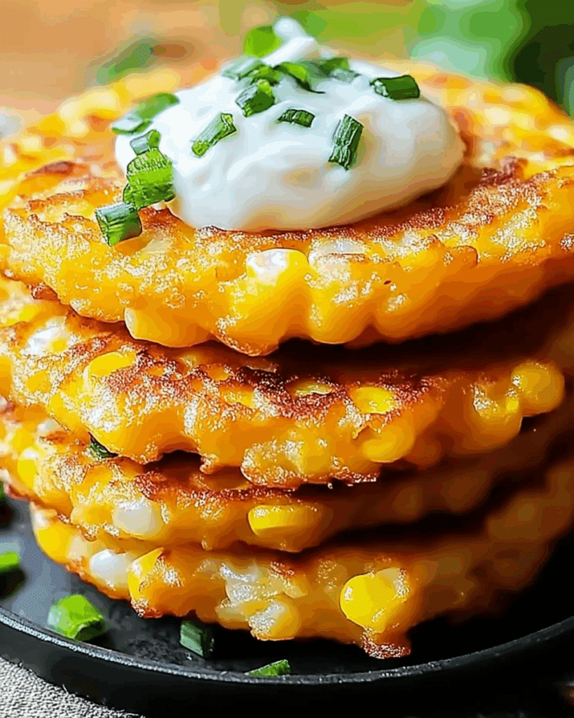 Cheesy Corn Fritter 3