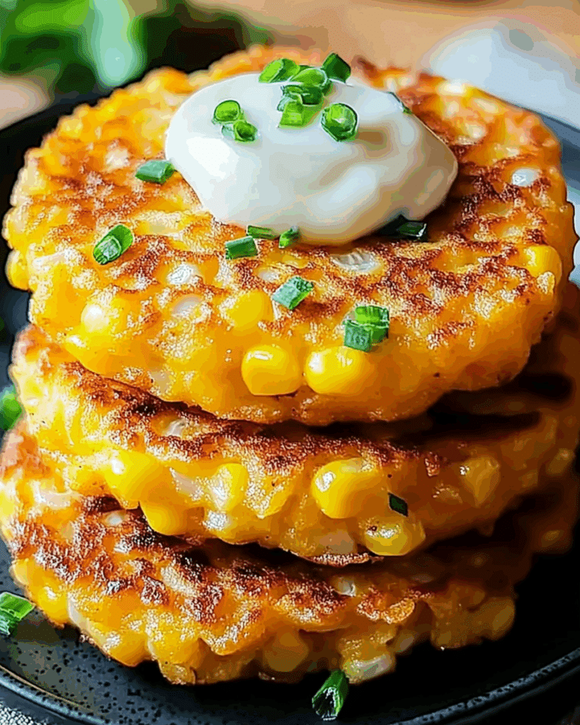 Cheesy Corn Fritter