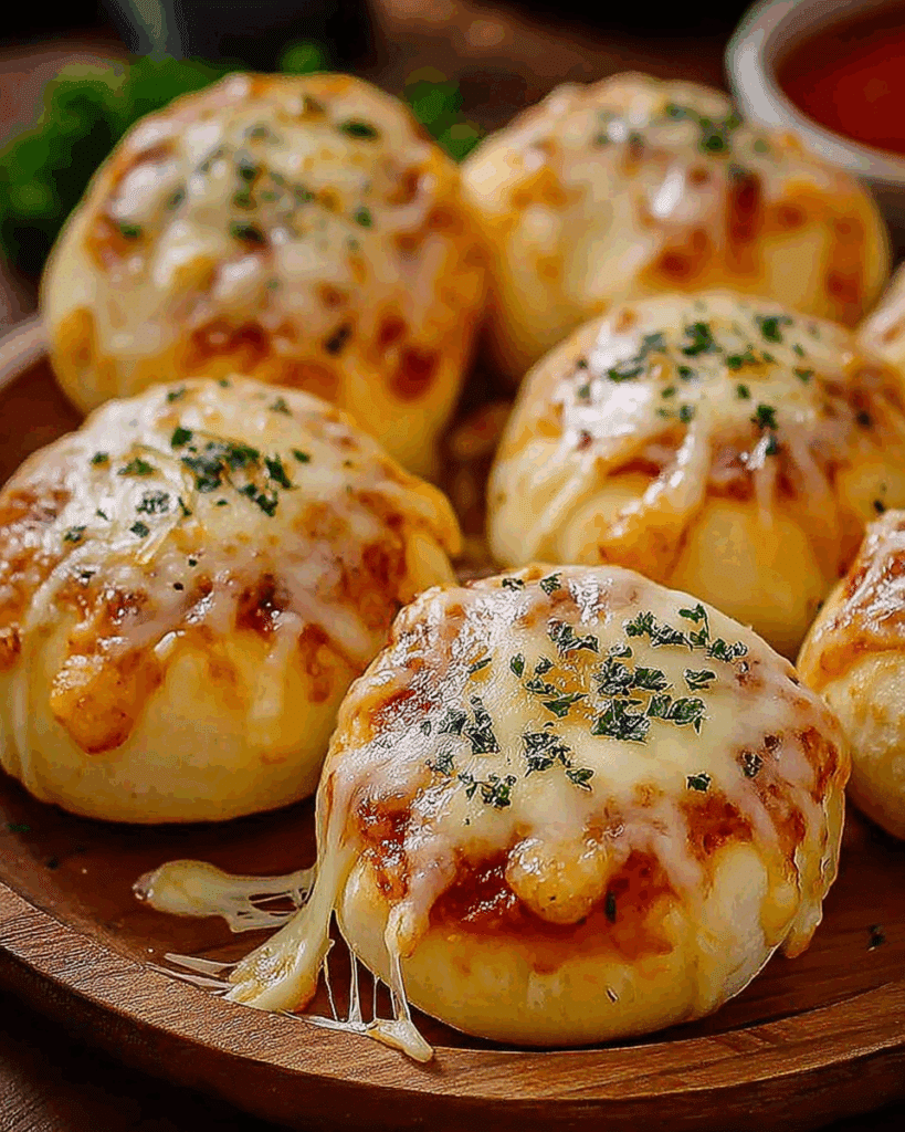 Cheesy Pizza Bombs 2