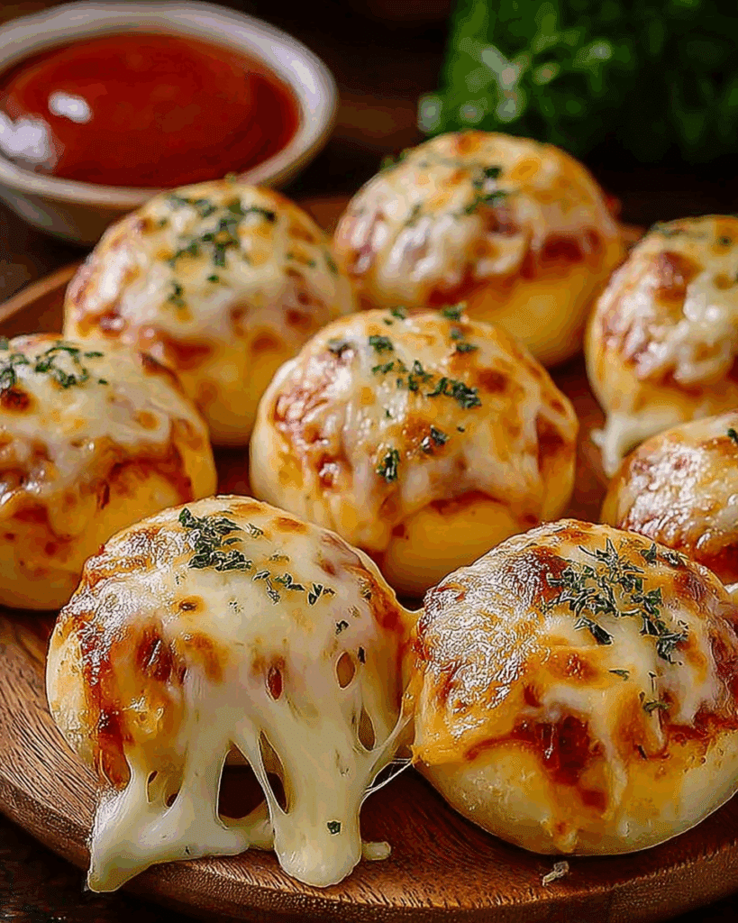 Cheesy Pizza Bombs 3
