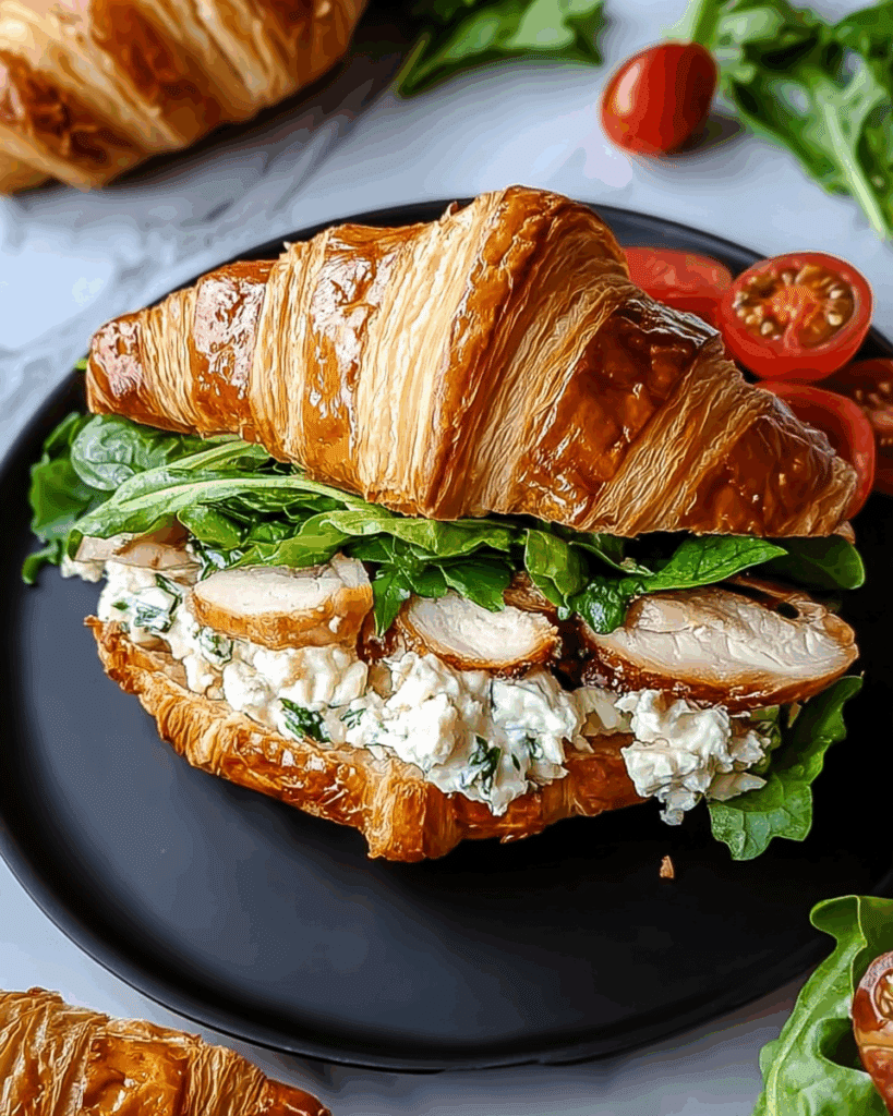 Chicken Caesar Croissant Sandwich 2