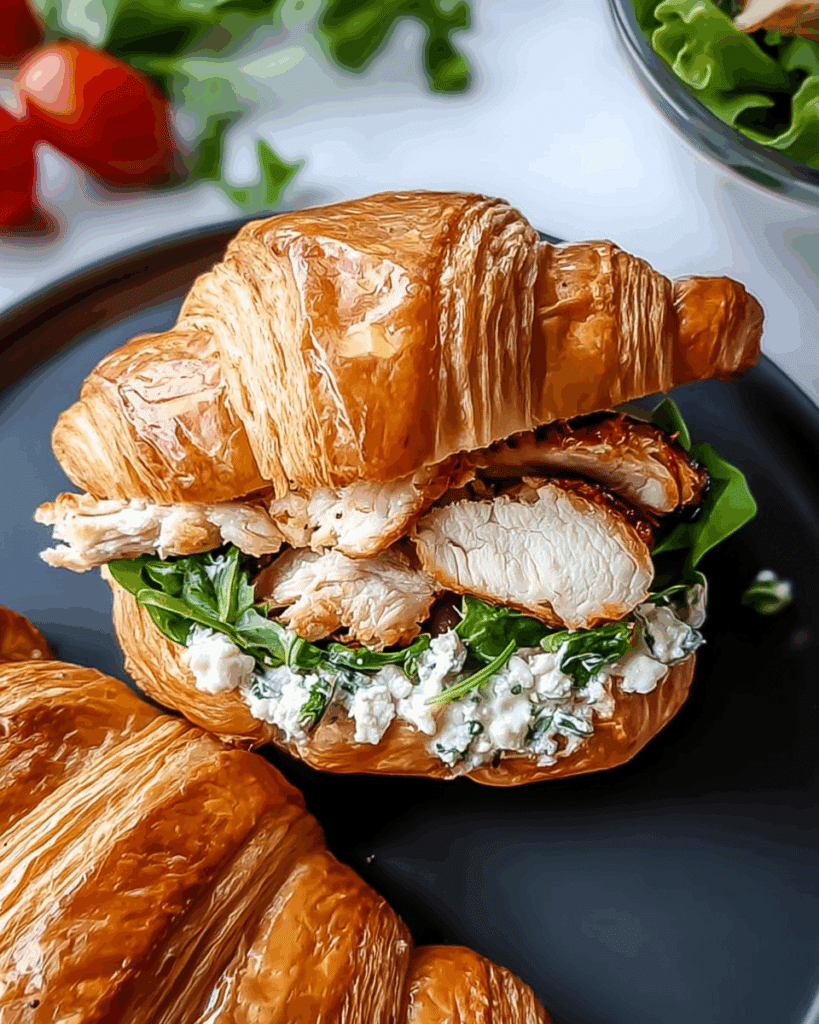 Chicken Caesar Croissant Sandwich 3