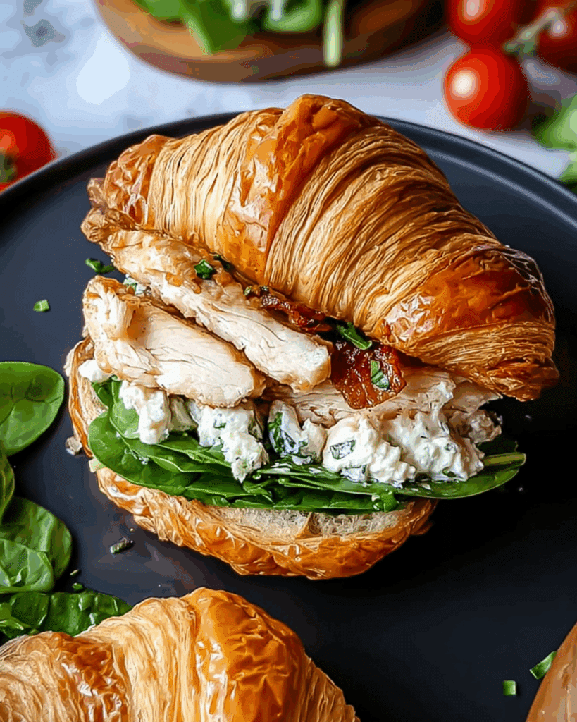 Chicken Caesar Croissant Sandwich
