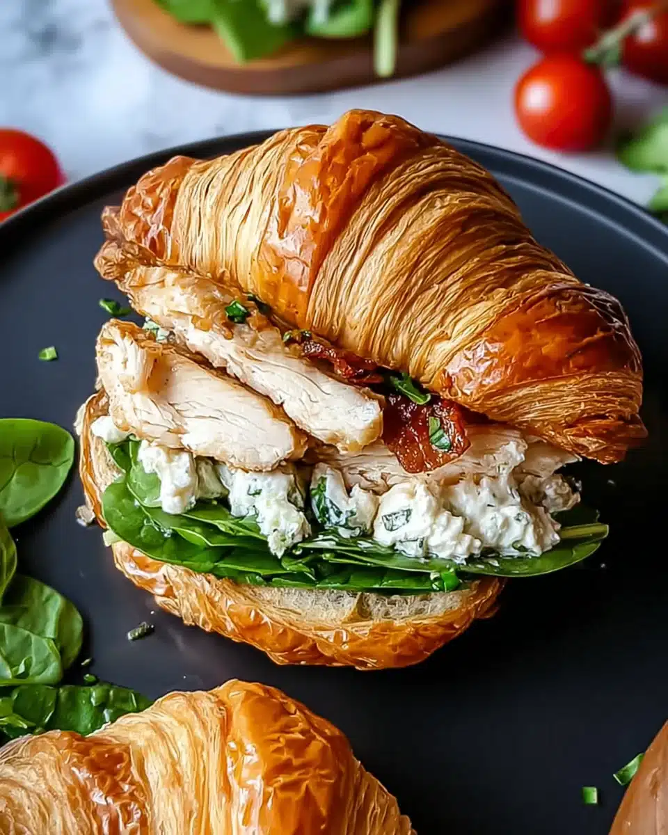 Chicken Caesar Croissant Sandwich: A Delightful Twist!