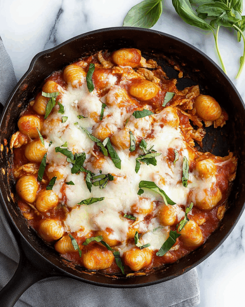 Chicken Parmesan Gnocchi Skillet 1