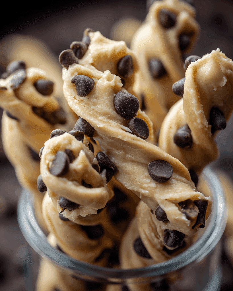 Chocolate Chip Cookie Dough Twists