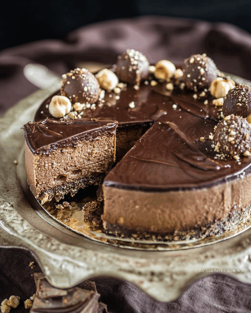Chocolate Hazelnut Cheesecake 2