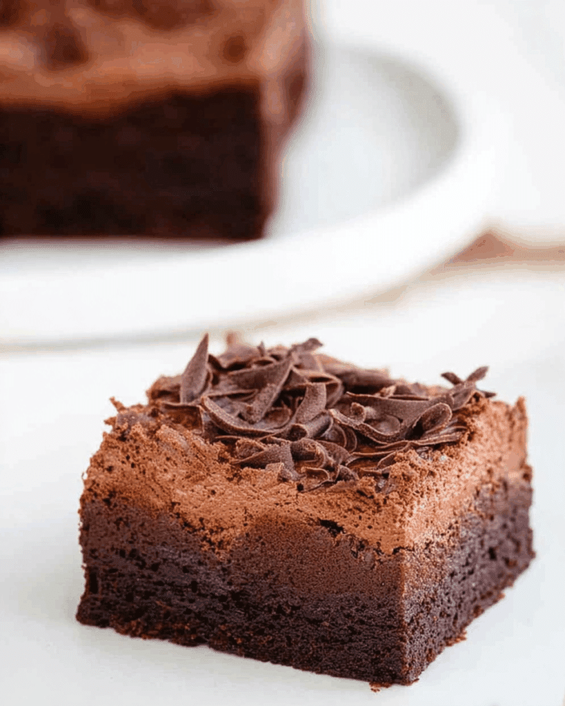 Chocolate Mousse Brownies 2
