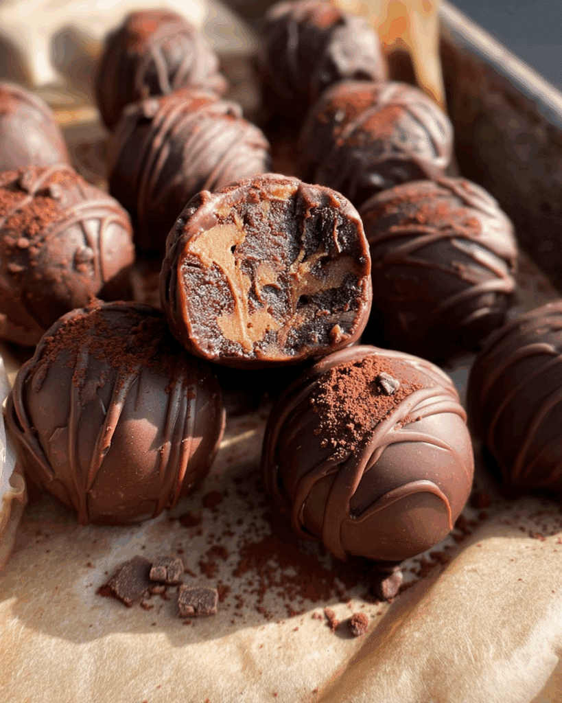 Chocolate Peanut Butter Protein Bites 2