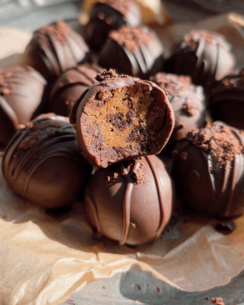 Chocolate Peanut Butter Protein Bites 3