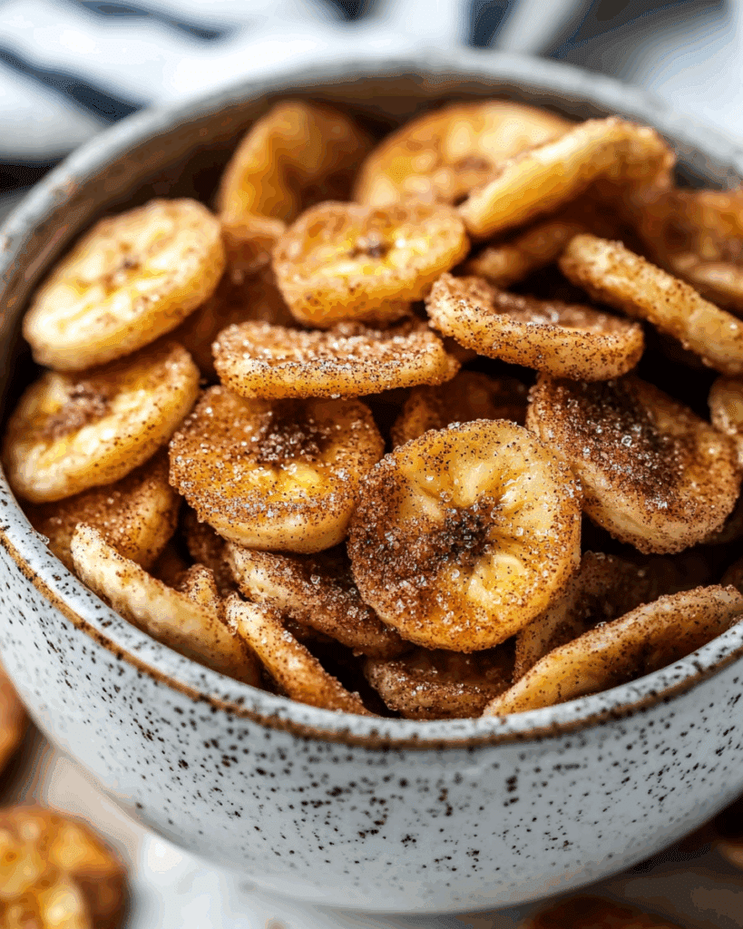 Cinnamon Sugar Air Fryer Banana Chips A Tasty Snack 1 1