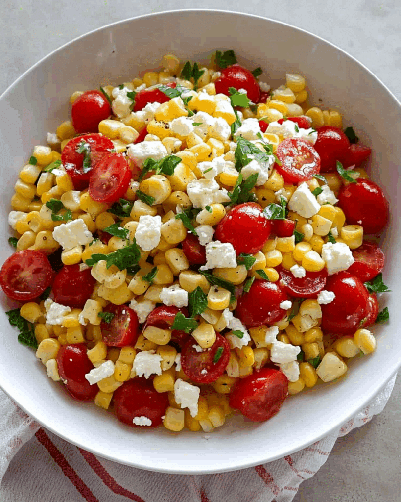 Corn Tomato and Feta Salad 2