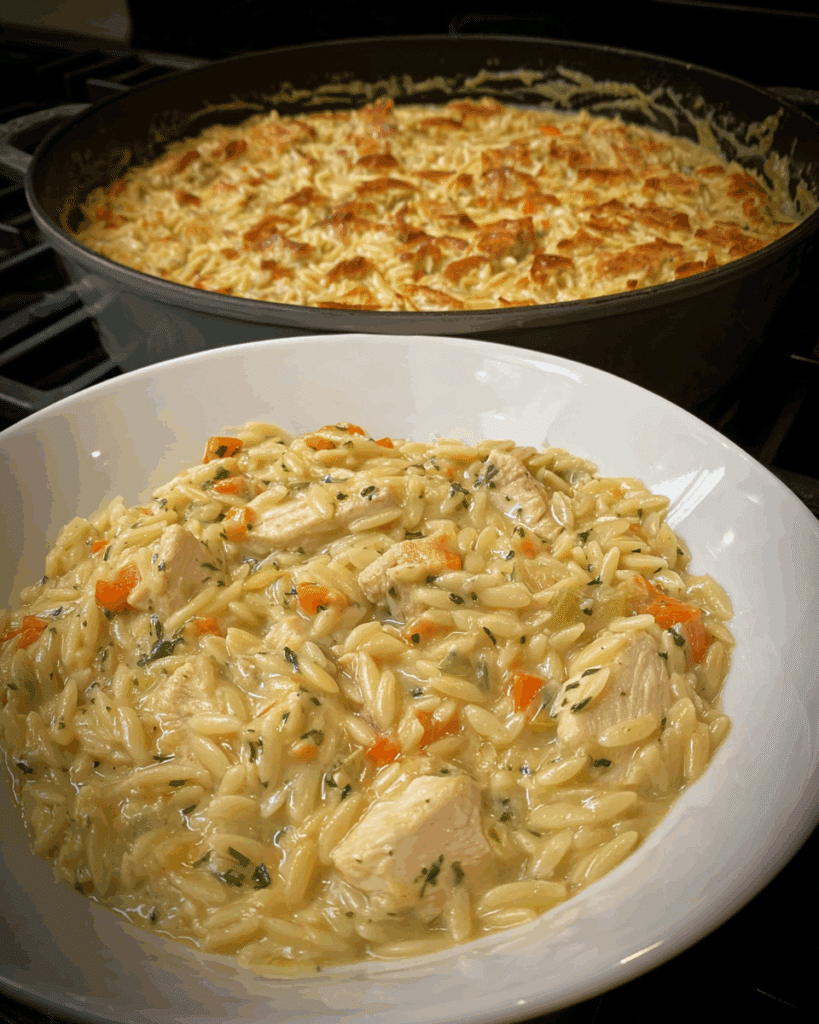 Creamy Chicken Orzo Bake 2