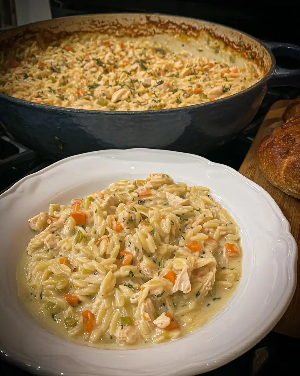 Creamy Chicken Orzo Bake: Your New Family Favorite!