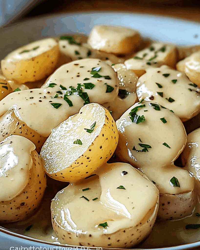 Creamy Garlic Parmesan Baby Potatoes 3
