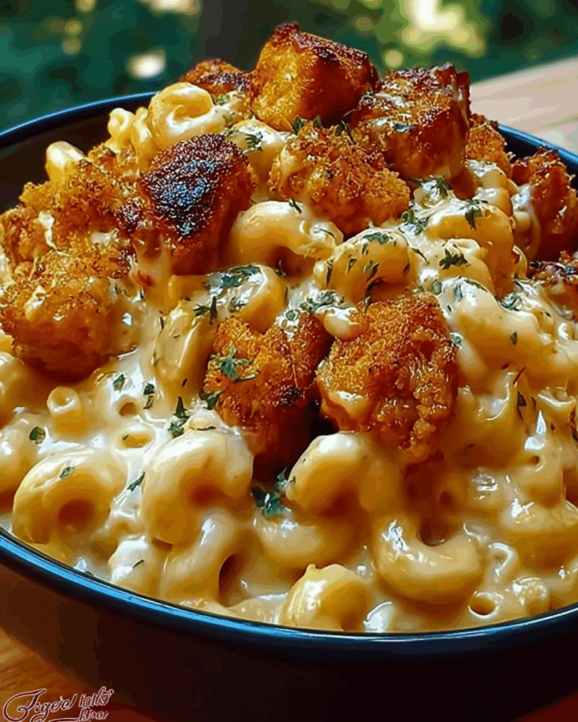 Creamy Honey Pepper Chicken Mac and Cheese Delight 3 1