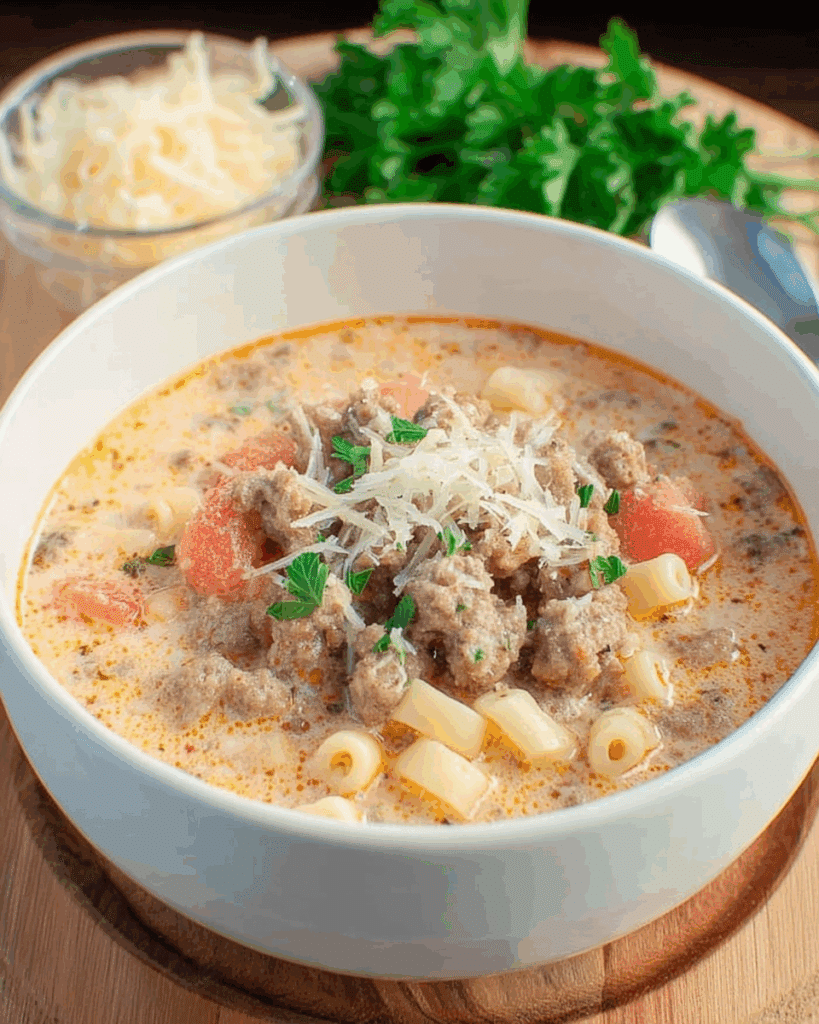 Creamy Parmesan Italian Sausage Soup 2