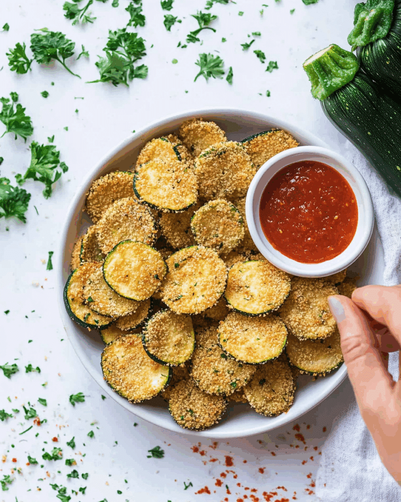 Crispy Air Fryer Zucchini Chips