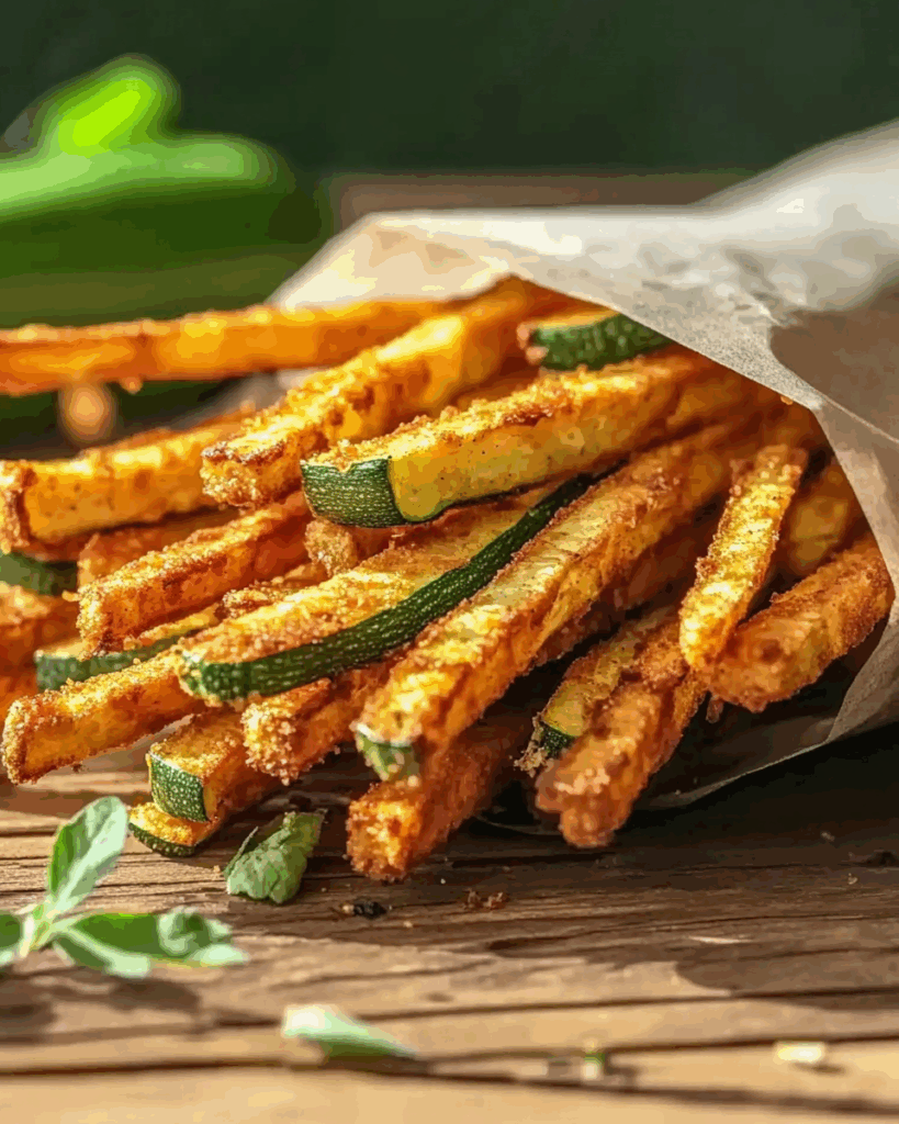 Crispy Air Fryer Zucchini Fries 2