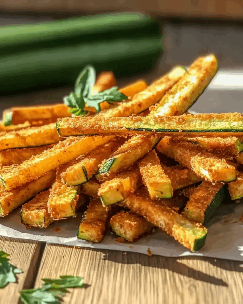 Crispy Air Fryer Zucchini Fries 3