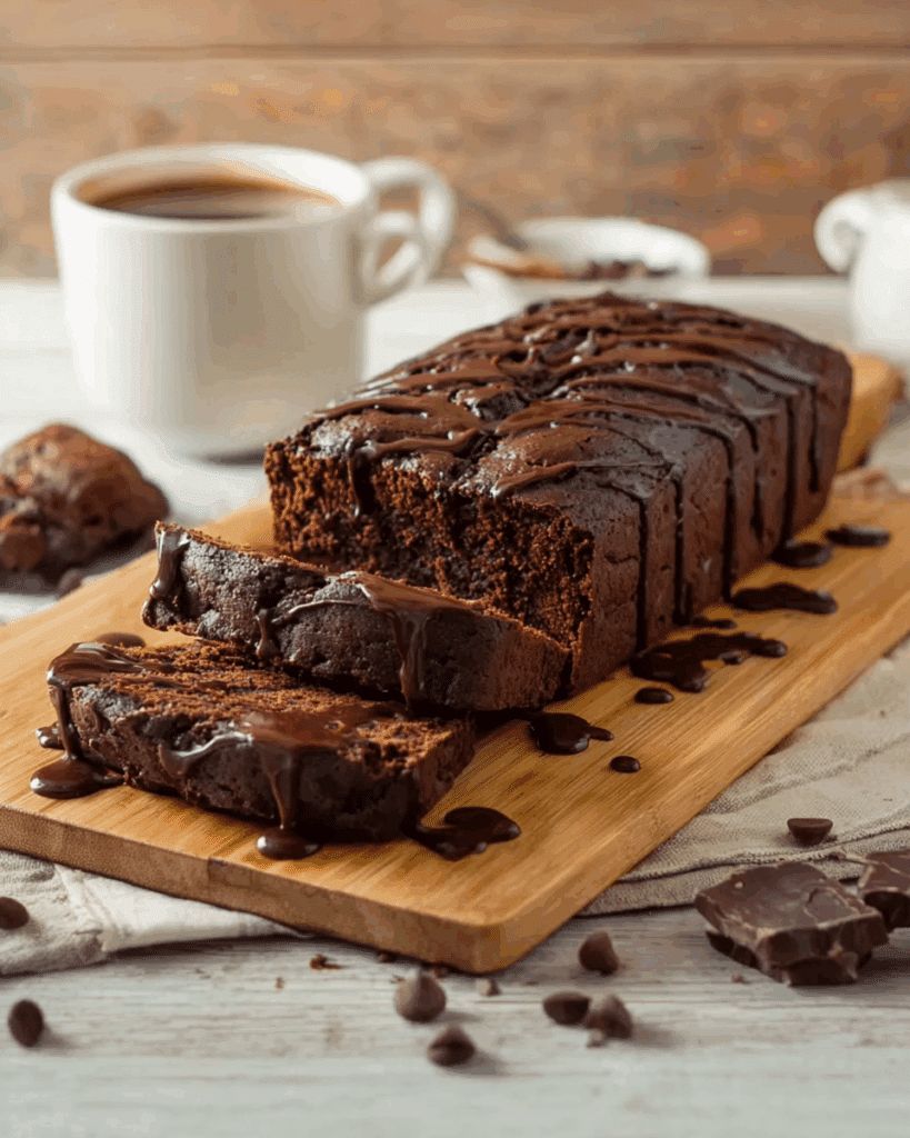 Decadent Hot Fudge Brownie Bread