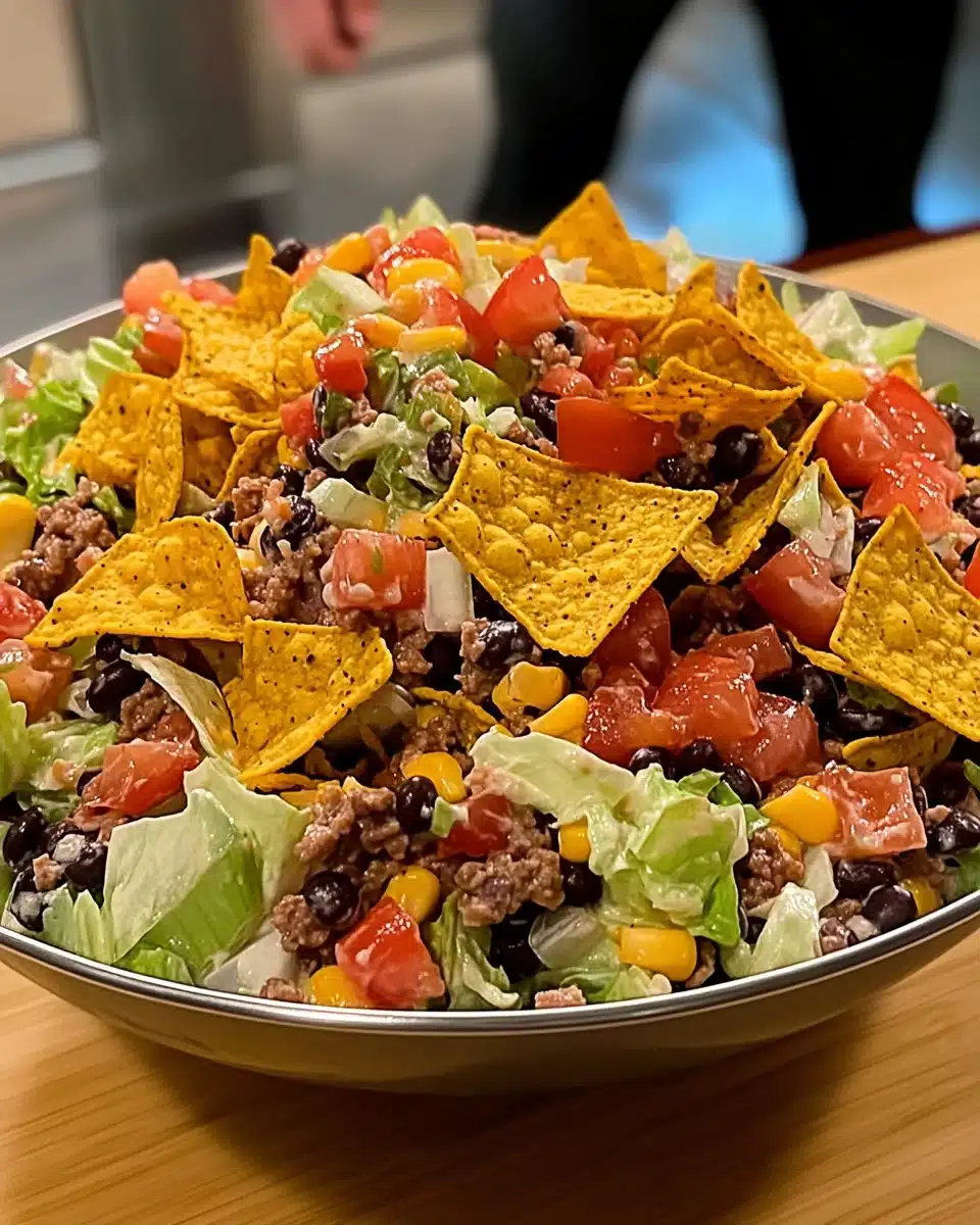 Doritos Taco Salad: A Delicious Crunchy Delight!