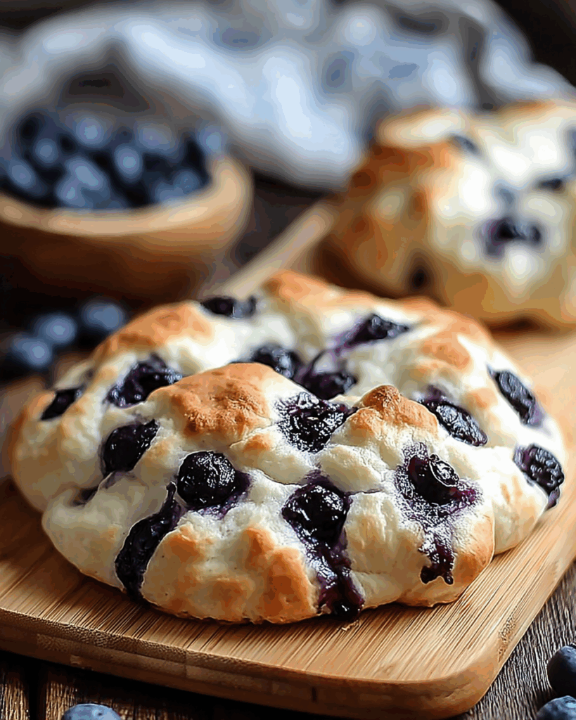 Fluffy Blueberry Cottage Cheese Cloud Loaves 2