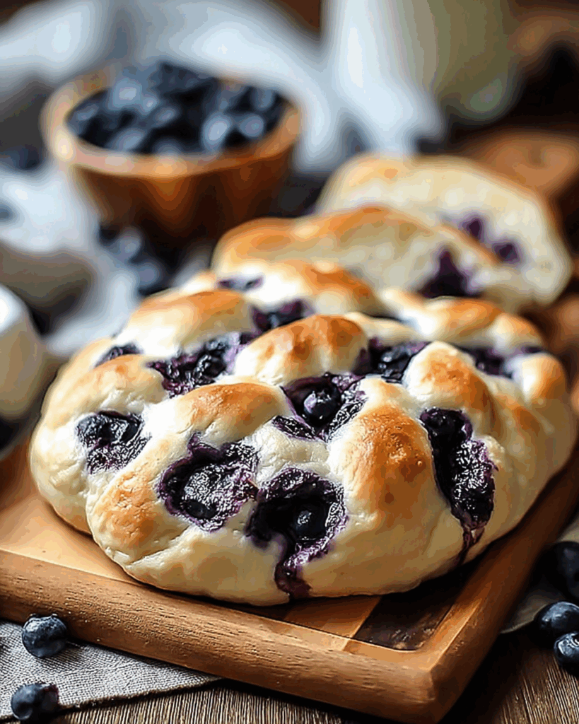 Fluffy Blueberry Cottage Cheese Cloud Loaves 3