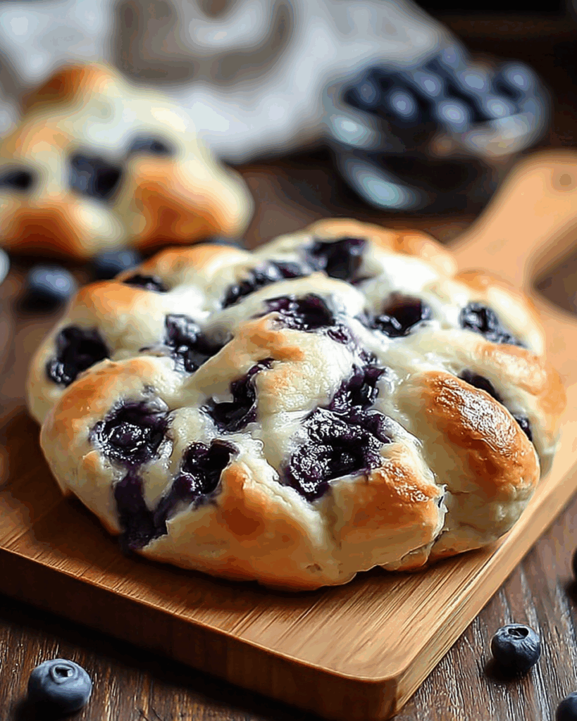 Fluffy Blueberry Cottage Cheese Cloud Loaves
