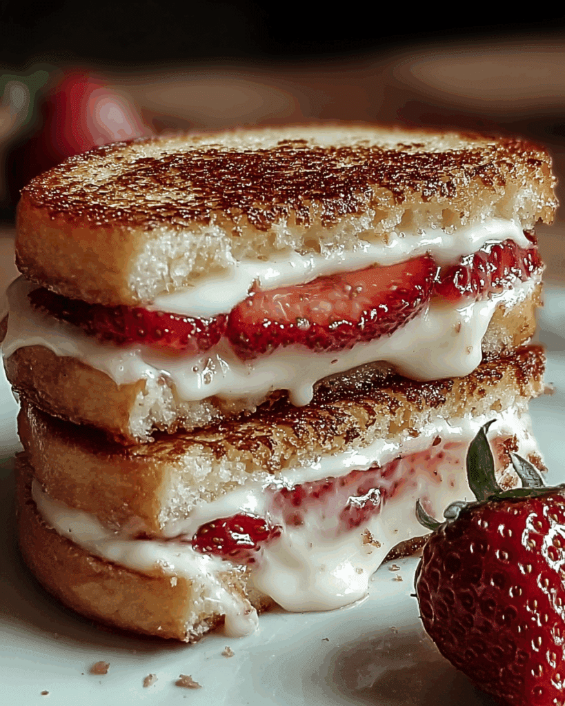 Fried Strawberry Cheesecake Sandwiches 2