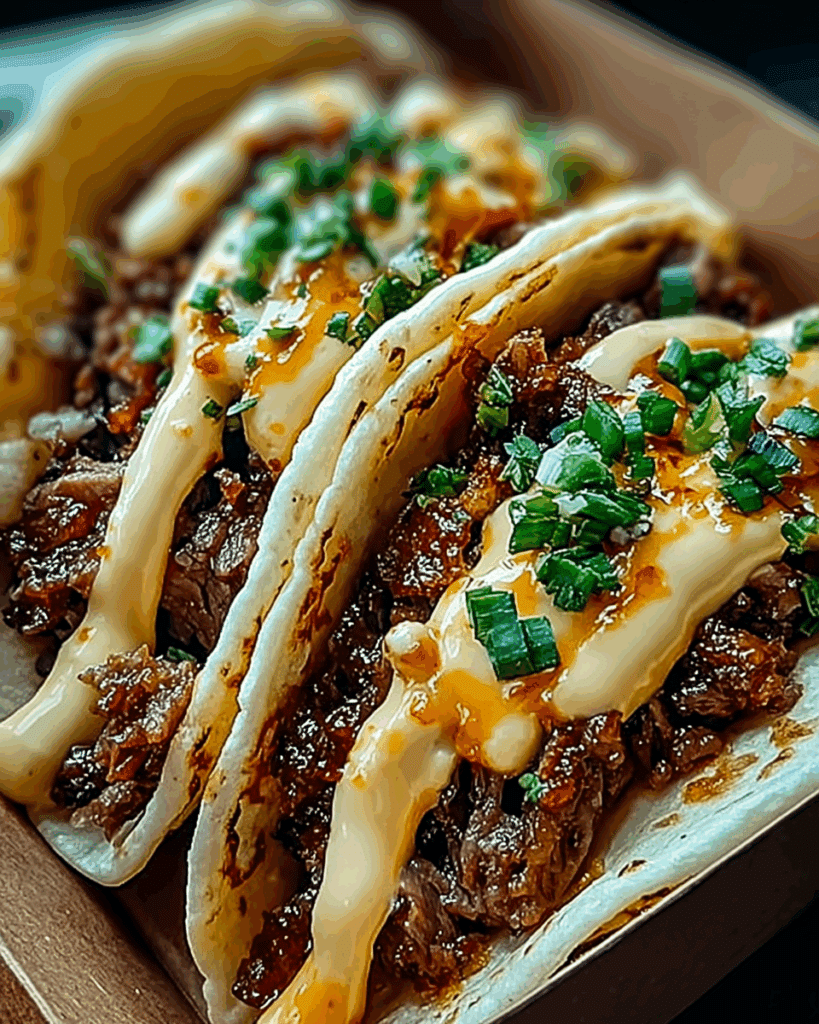 Garlic Butter Honey BBQ Beef Tacos 2