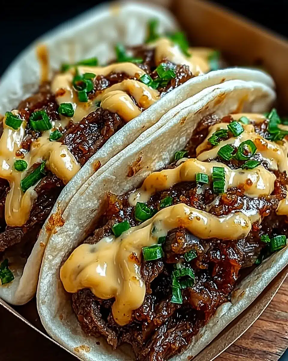 Garlic Butter Honey BBQ Beef Tacos: A Flavorful Delight!