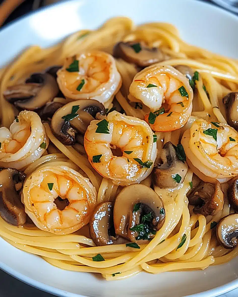Garlic Shrimp and Mushroom Pasta: Easy Recipe Awaits!