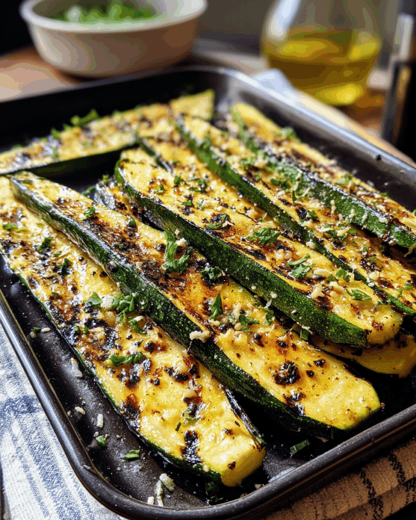 Grilled Zucchini with Garlic and Parmesan 2