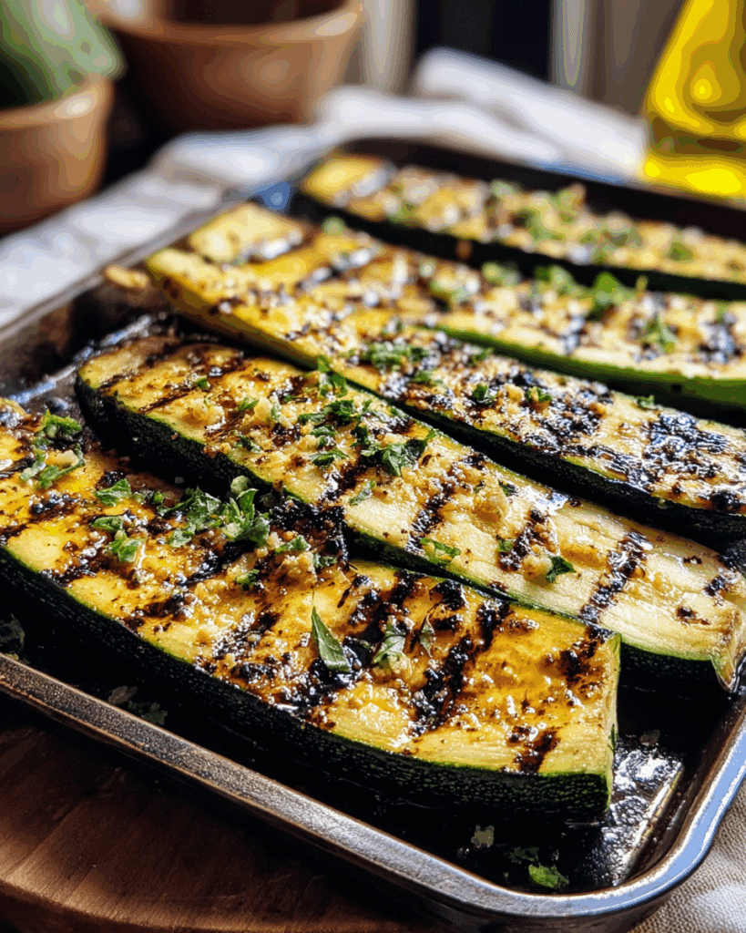 Grilled Zucchini with Garlic and Parmesan 3
