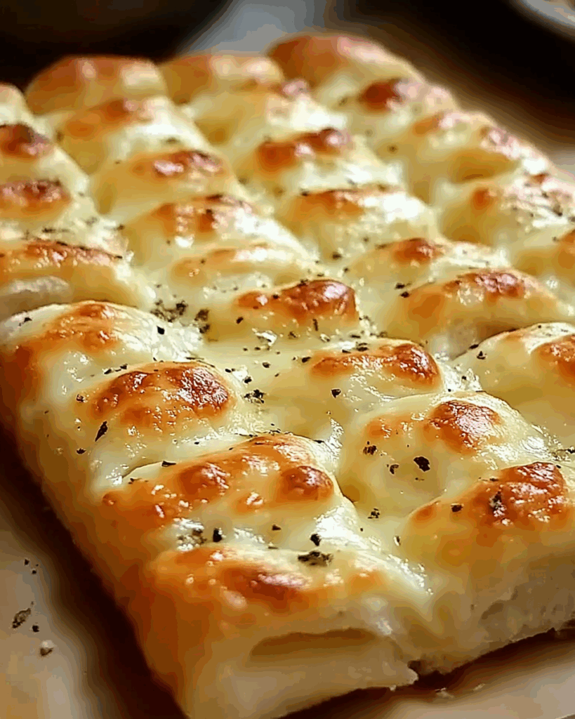 Homemade Cheesy Breadsticks
