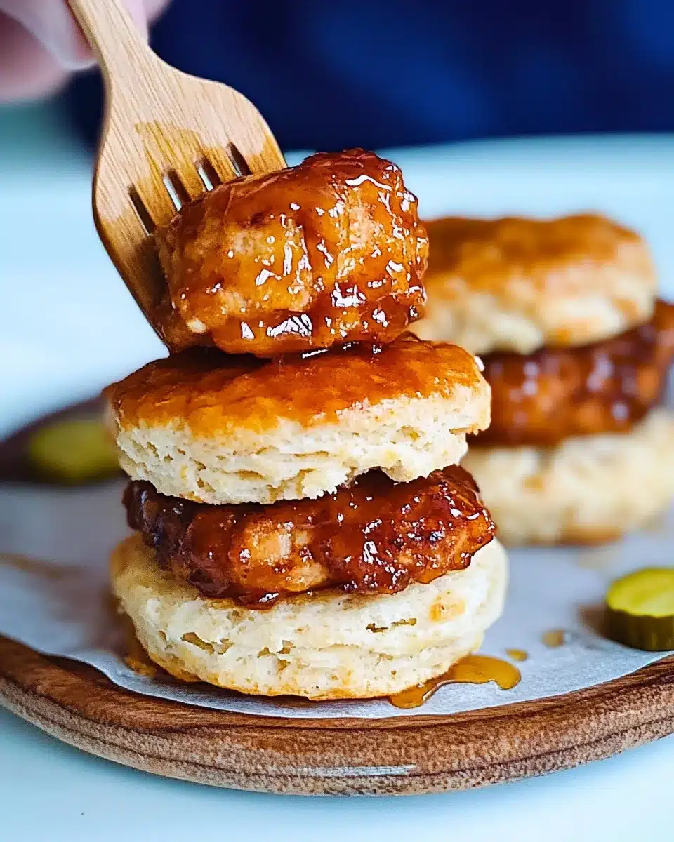 Hot Honey Chicken Biscuits: Irresistible Flavor Awaits!