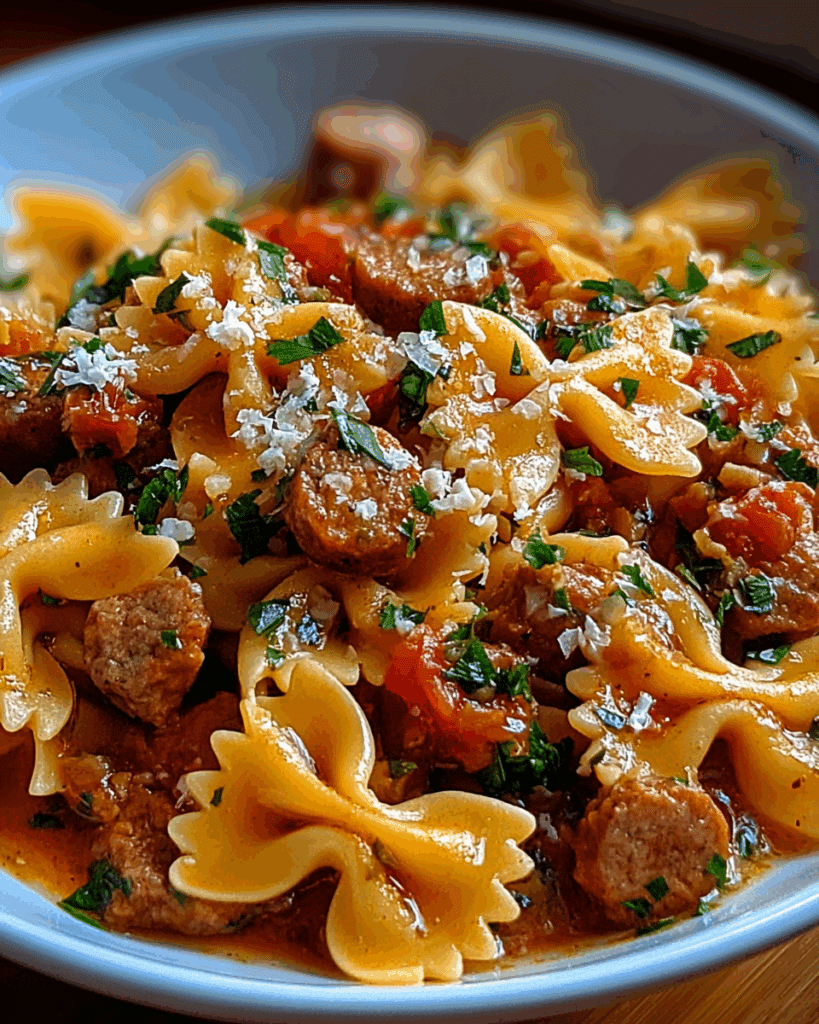 Italian Sausage Bow Tie Pasta 2